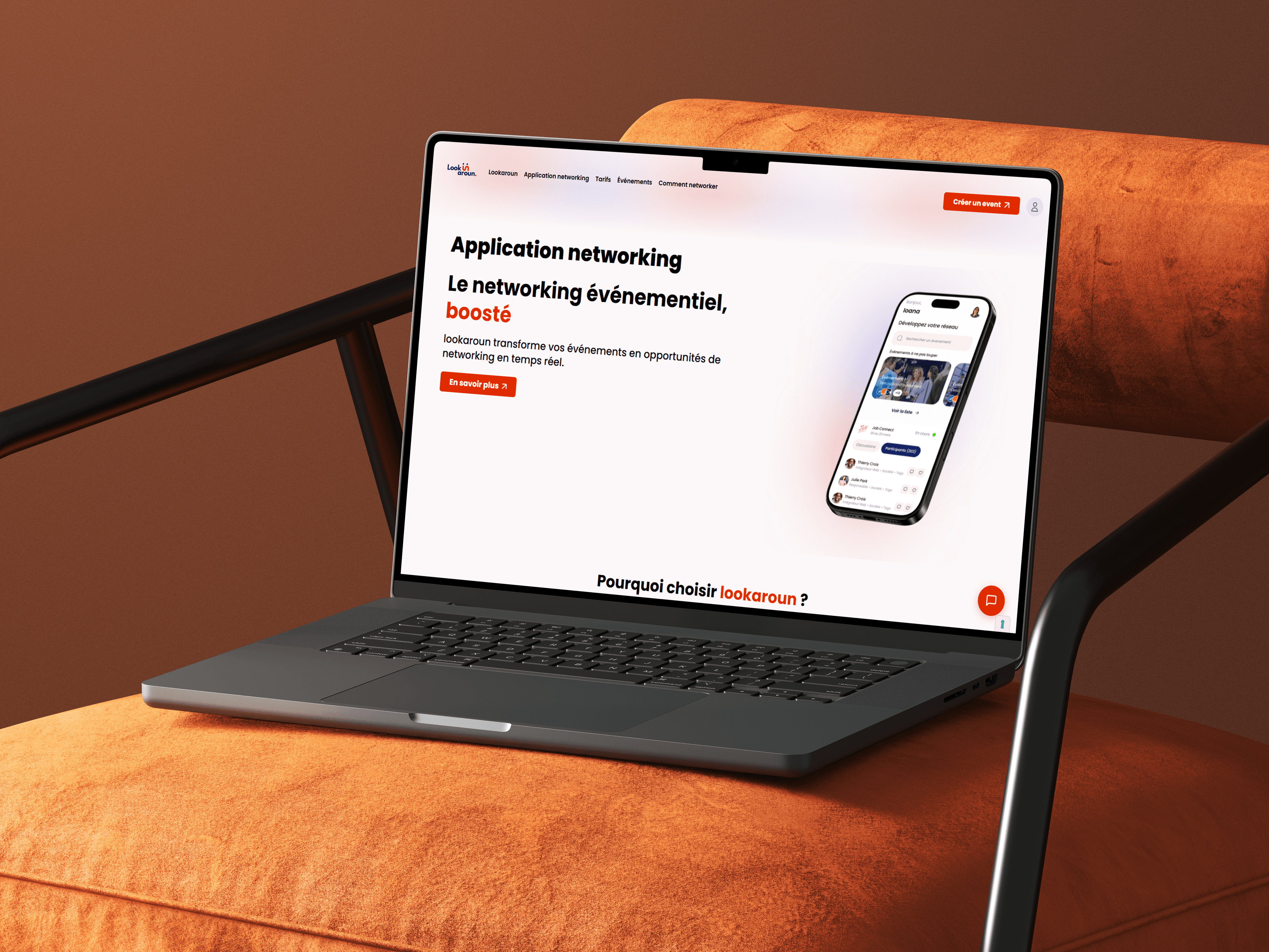 Lookaroun • Application de networking
