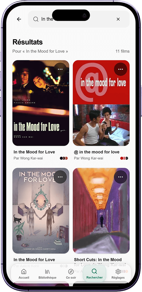 Zen sur mobile — Recherche