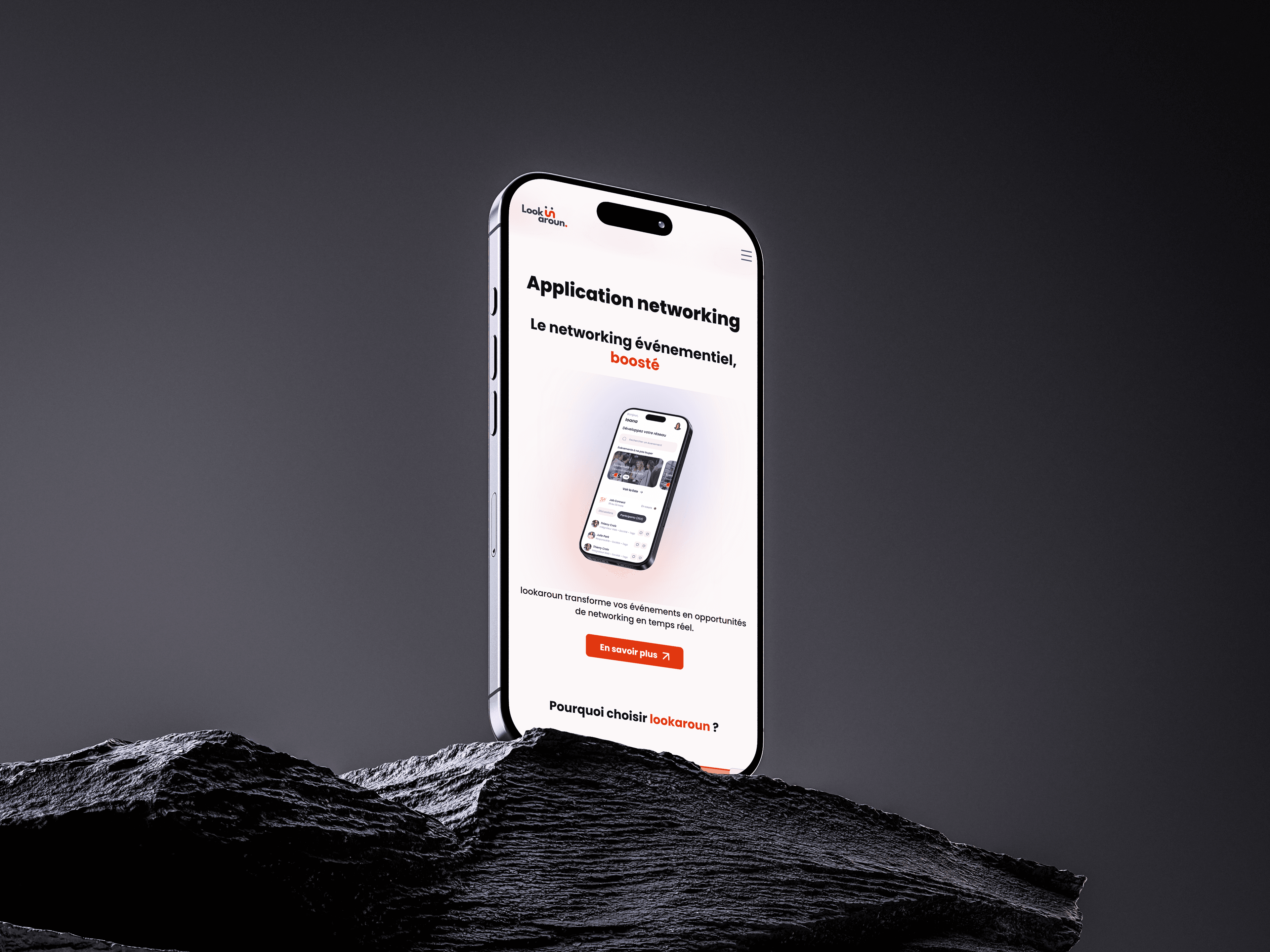 Lookaroun • Application de networking mobile view